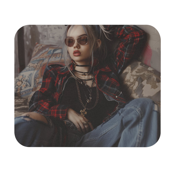 "Vintage Grunge Mouse Pad: Back to the 90s"