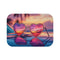 "Vintage Heart Sunglasses Bath Mat"