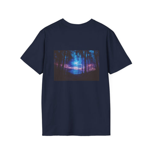 Vintage Hologram Glitch Forest Shirt