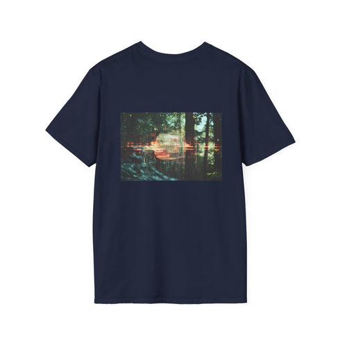 Vintage Hologram Glitch Forest T-Shirt