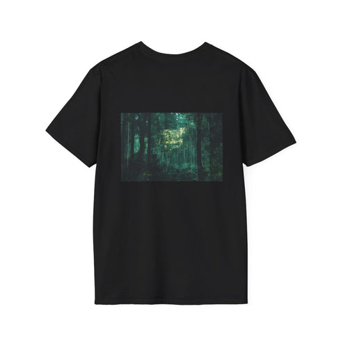 Vintage Hologram Glitch Forest Tee