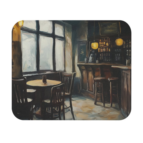 Vintage Pub Scene Mouse Pad