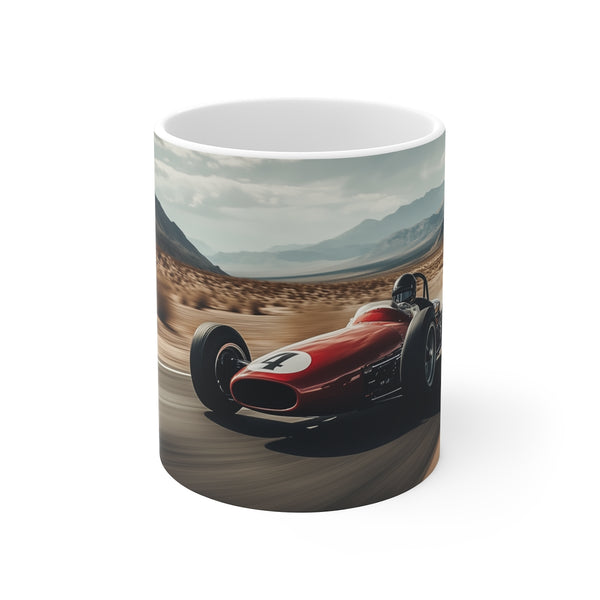 Vintage Race Car Coffee Mug