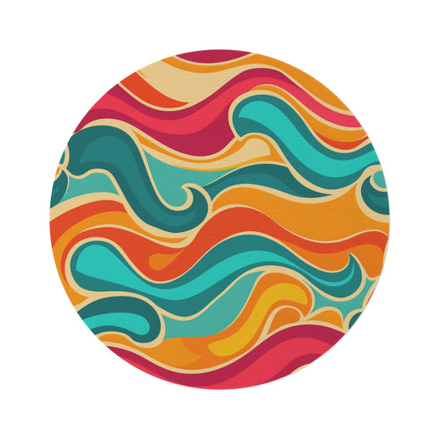 "Vintage Vibes Round Rug"