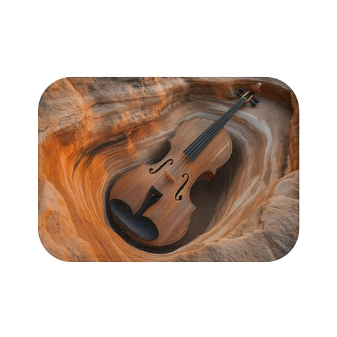 Violin Shaped Canyon Bath Mat
