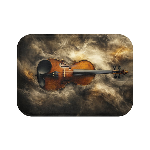 Violin Storm Bath Mat Rug