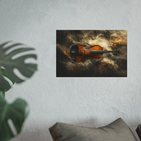 Violin Storm Brewing - Poster