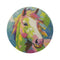 "Vivid Horse Impression Round Rug"