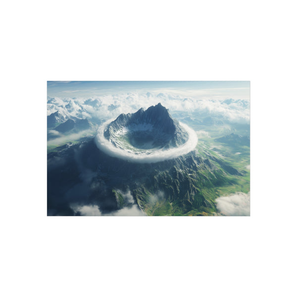 Vortex Spiral Over Majestic Mountain