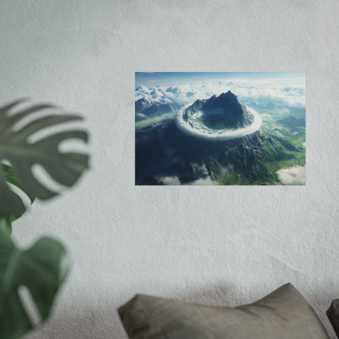 Vortex Spiral Over Majestic Mountain