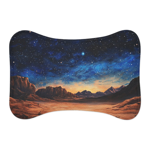 "Wadi Rum Night Sky Pet Mat"