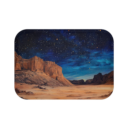 "Wadi Rum Starry Night Bath Mat"