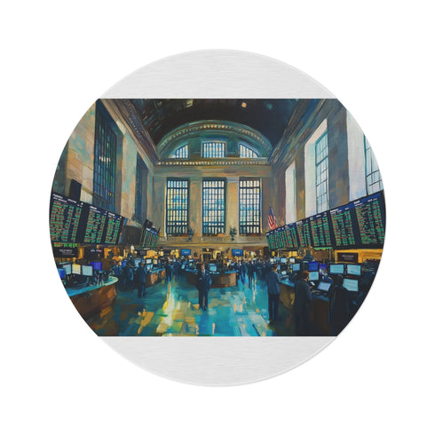 "Wall Street Gem Round Rug"