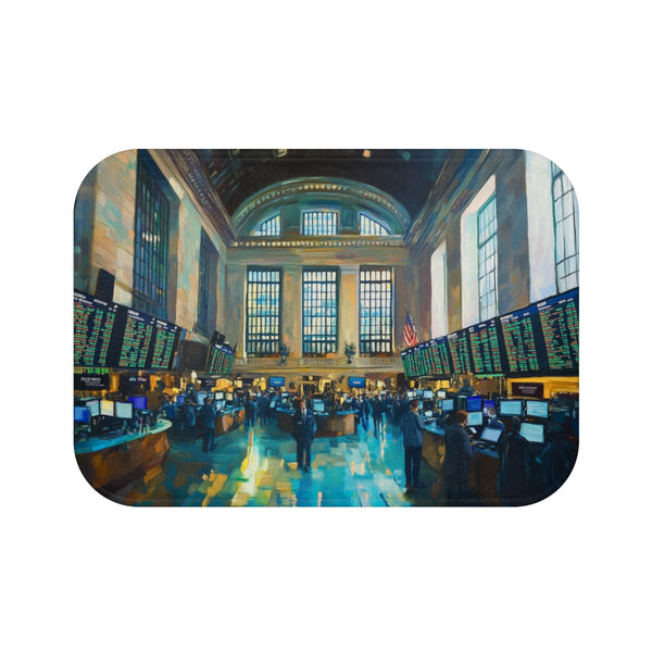"Wall Street Inspired Bath Mat"