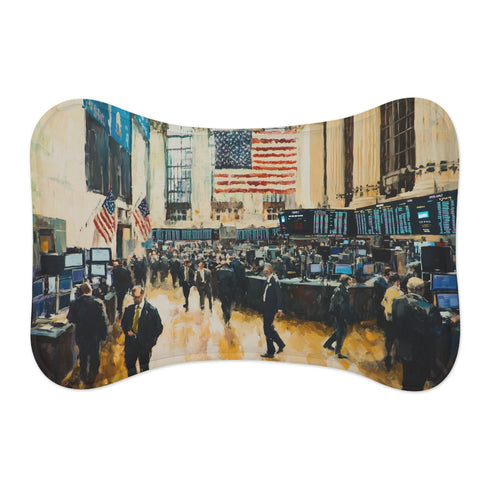 "Wall Street-inspired Pet Mat"