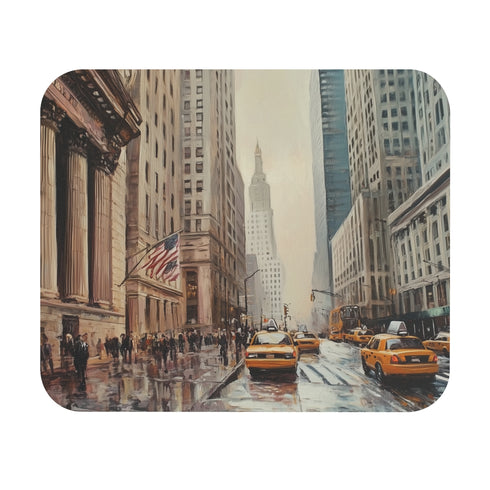 Wall Street NYC Painting Mousepad