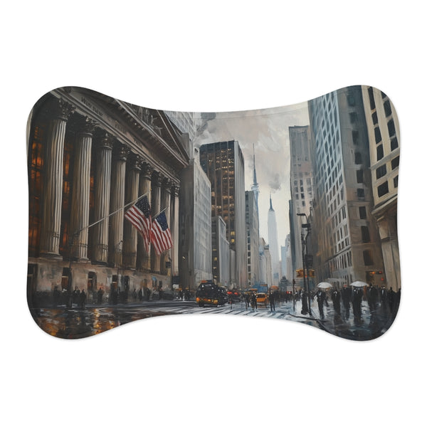 "Wall Street Paws Mat"