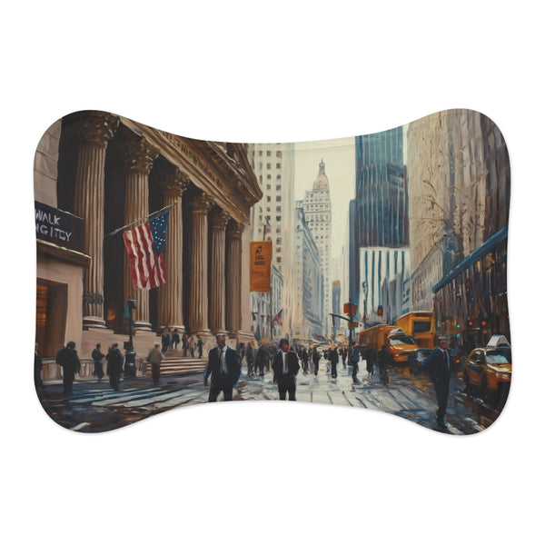 "Wall Street Pet Mat: NYC Inspired"