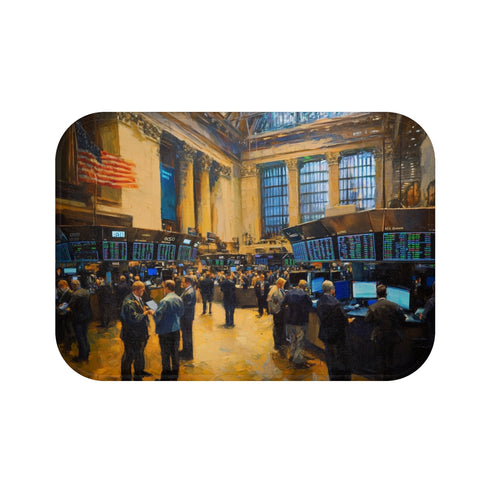 "Wall Street Rush Bath Mat"