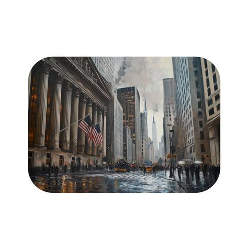 "Wall Street Splash Bath Mat"