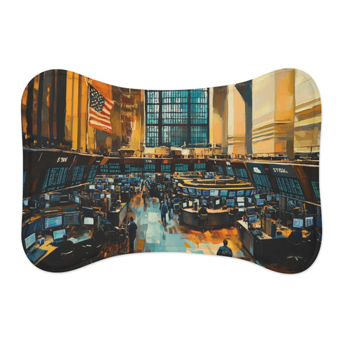 "Wall Street Trading Floor Pet Mat"