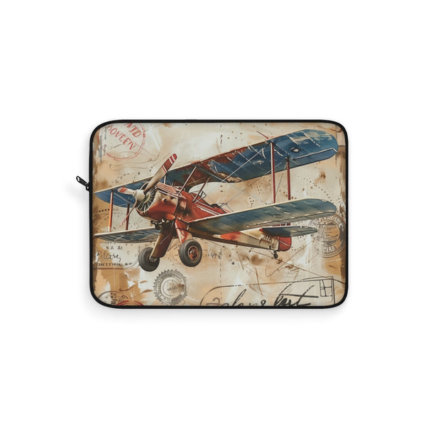 "Wanderlust Traveler Vintage Laptop Sleeve"