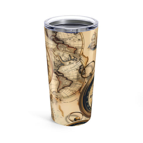 Wanderlust Vintage Maps Drinking Bottle