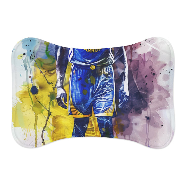 "Warrior Green Pet Mat: Slam-Dunk Comfort for Your Furry Friend!"