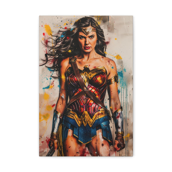 "Warrior Woman in Action" Canvas