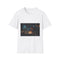 Watchmaker Assembling Time with Light Graphic Unisex Softstyle T-Shirt - Front View