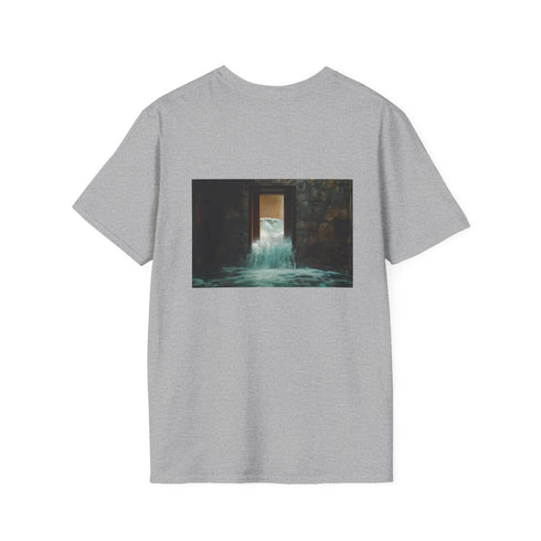 Waterfall Portal T-shirt Adventure Design.