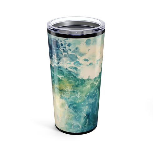 Wave Rider Watercolor Bottle