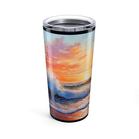 Wave Sunset Beach Drinking Bottle