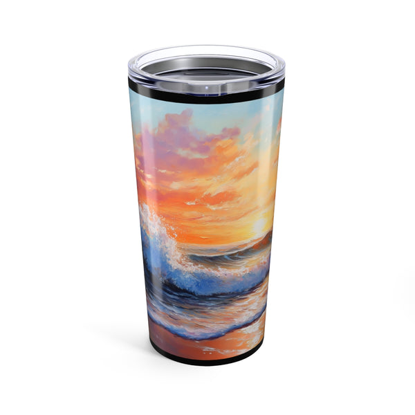 Wave Sunset Beach Drinking Bottle