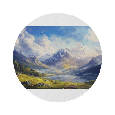 "Welsh Wonderland Round Rug"