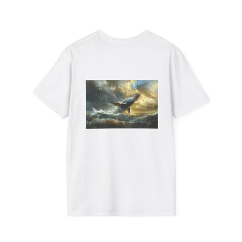 Whale Breaching Sky Edge T-shirt