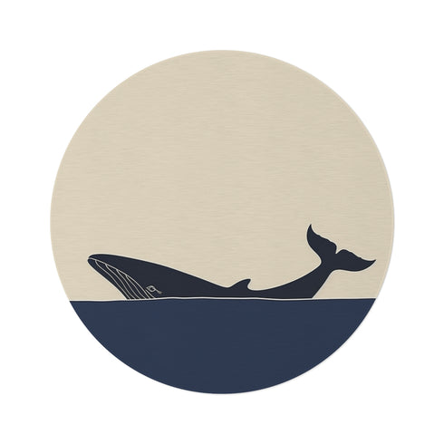 Whale Design Round Rug: The Perfect Minimalist Accent