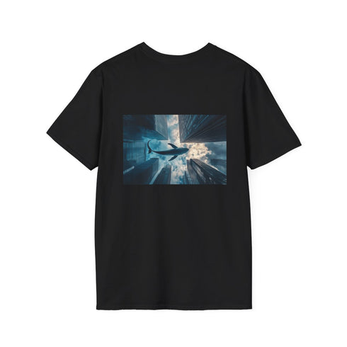 Whale in Skyscraper City T-Shirt