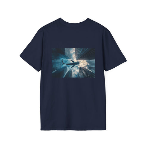 Whale in Skyscraper City T-Shirt