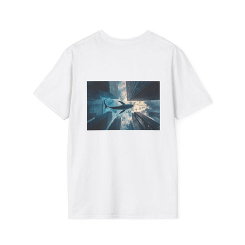 Whale in Skyscraper City T-Shirt