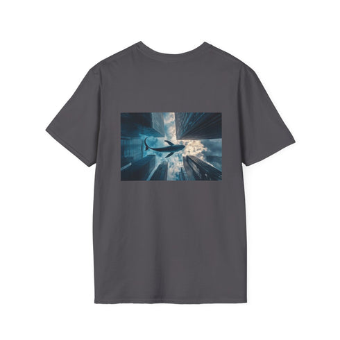 Whale in Skyscraper City T-Shirt