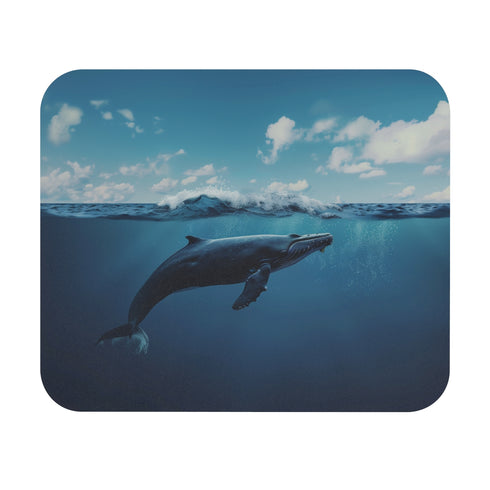 Whale Majesty Mouse Pad Dive into Minimalist Style