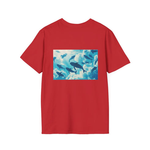 Whale Sky Fantasy T-Shirt Design