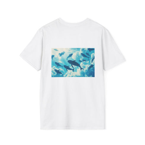 Whale Sky Fantasy T-Shirt Design