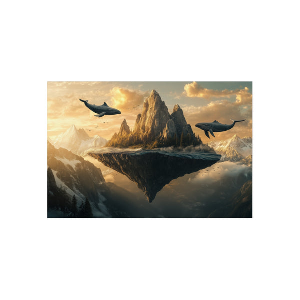 Whale-Surrounded Floating Mountain: Scenic Oasis