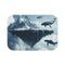 Whale-Themed Mountain Bath Mat Option