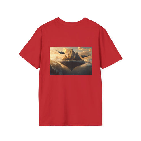 Whales Surround Floating Mountain Tee.
