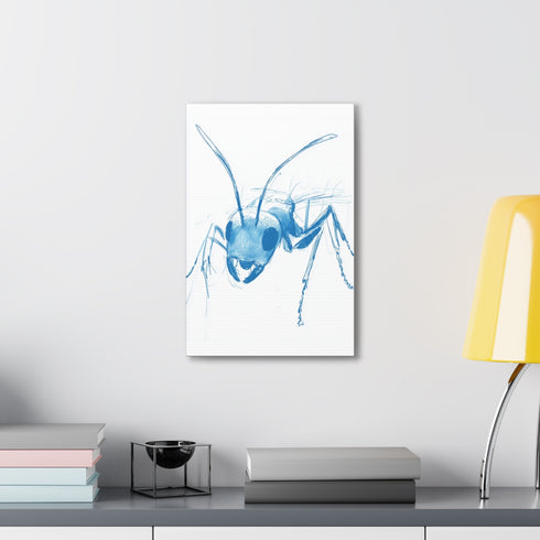Whimsical Ant Adventure for Baby canvas print for nursery decor.