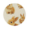"Whimsical Baby Rabbit Round Rug"