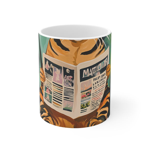 "Whimsical Bengal Cat Poster Mug"